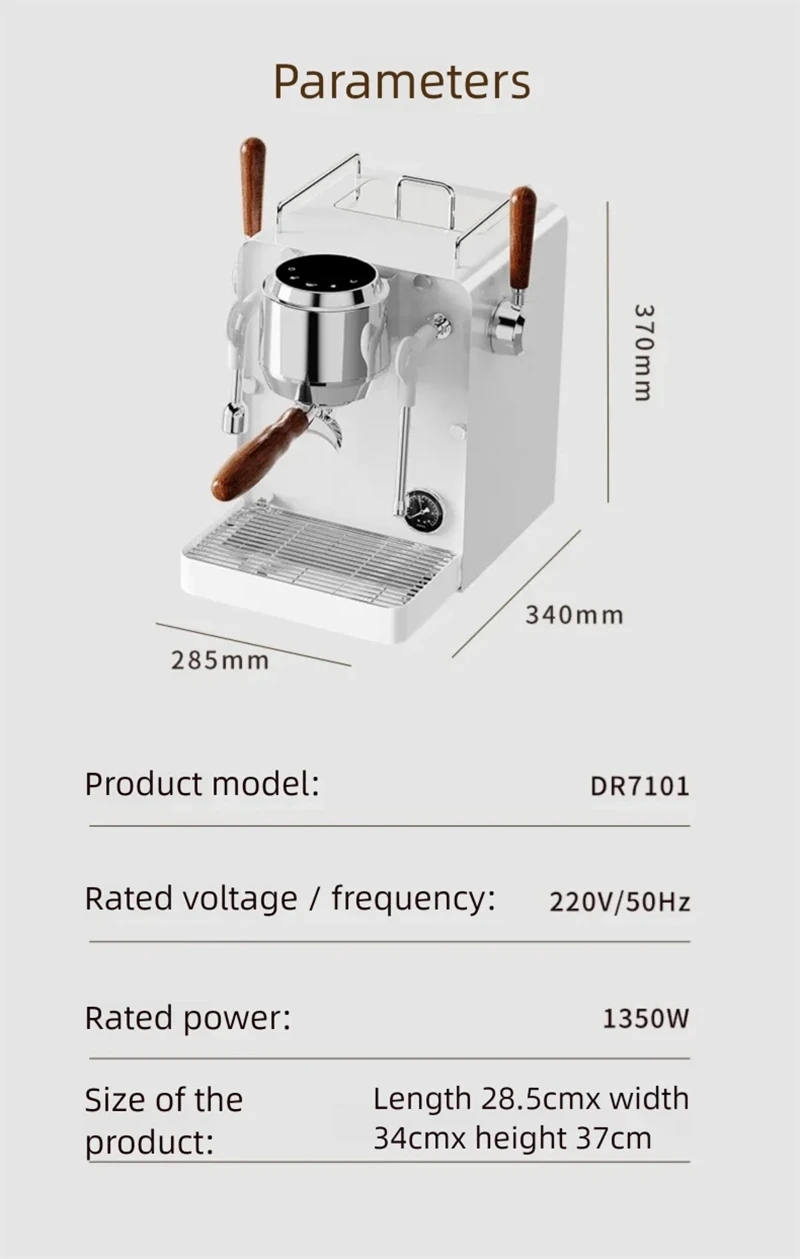 Macchina per caffè espresso E1 - Pressure Gauge Espresso recensione e prezzo