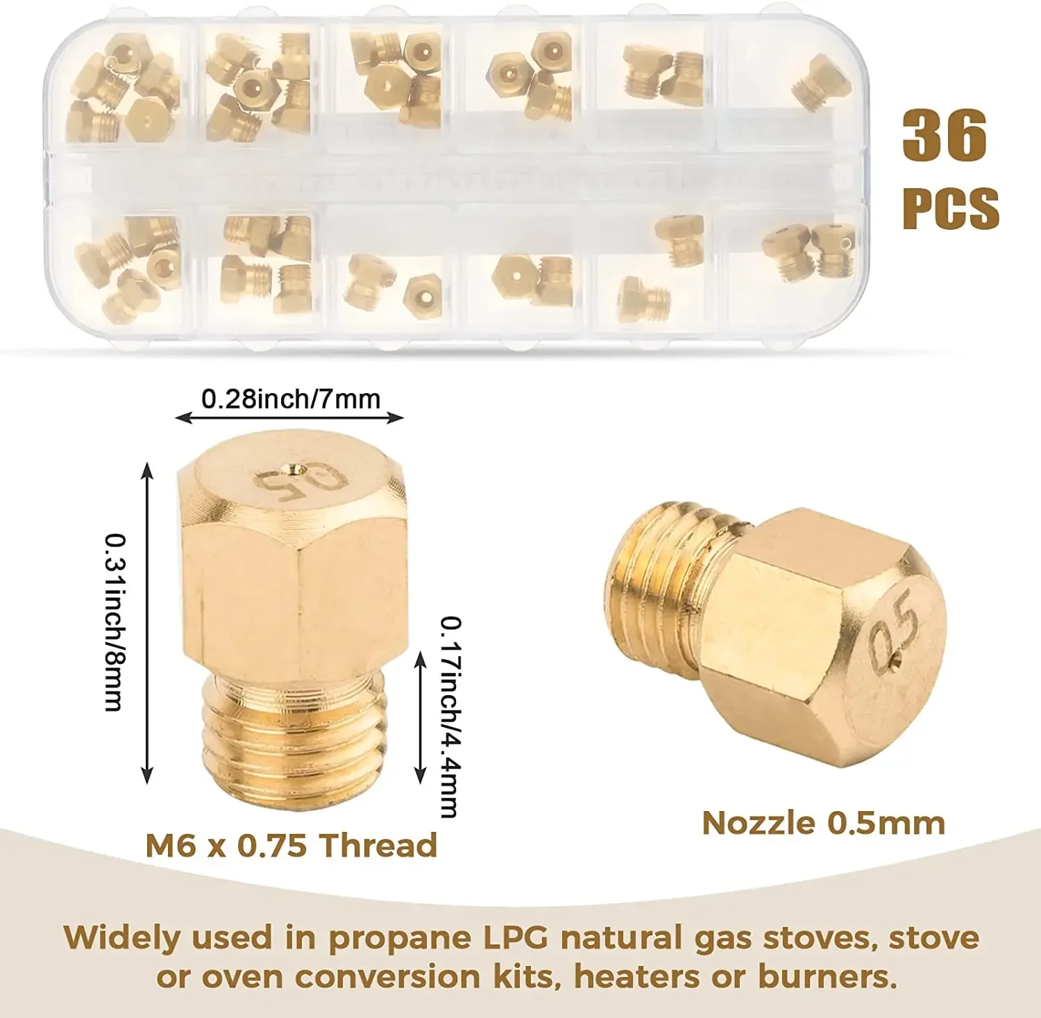 36 pz/1 scatola in ottone mass - Steam Wand Tip recensione e prezzo